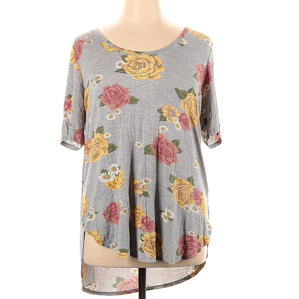 Maurices Plus Size 1X Floral Ethereal Fairy Whimsical Comfy Slub T-Shirt Top